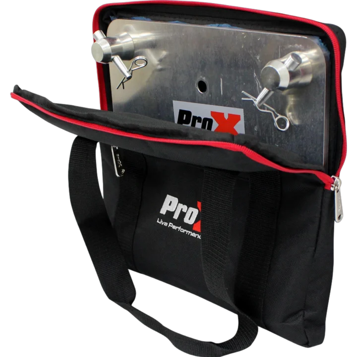 ProX universal gig bag designed for 12 inch top base plates, front view