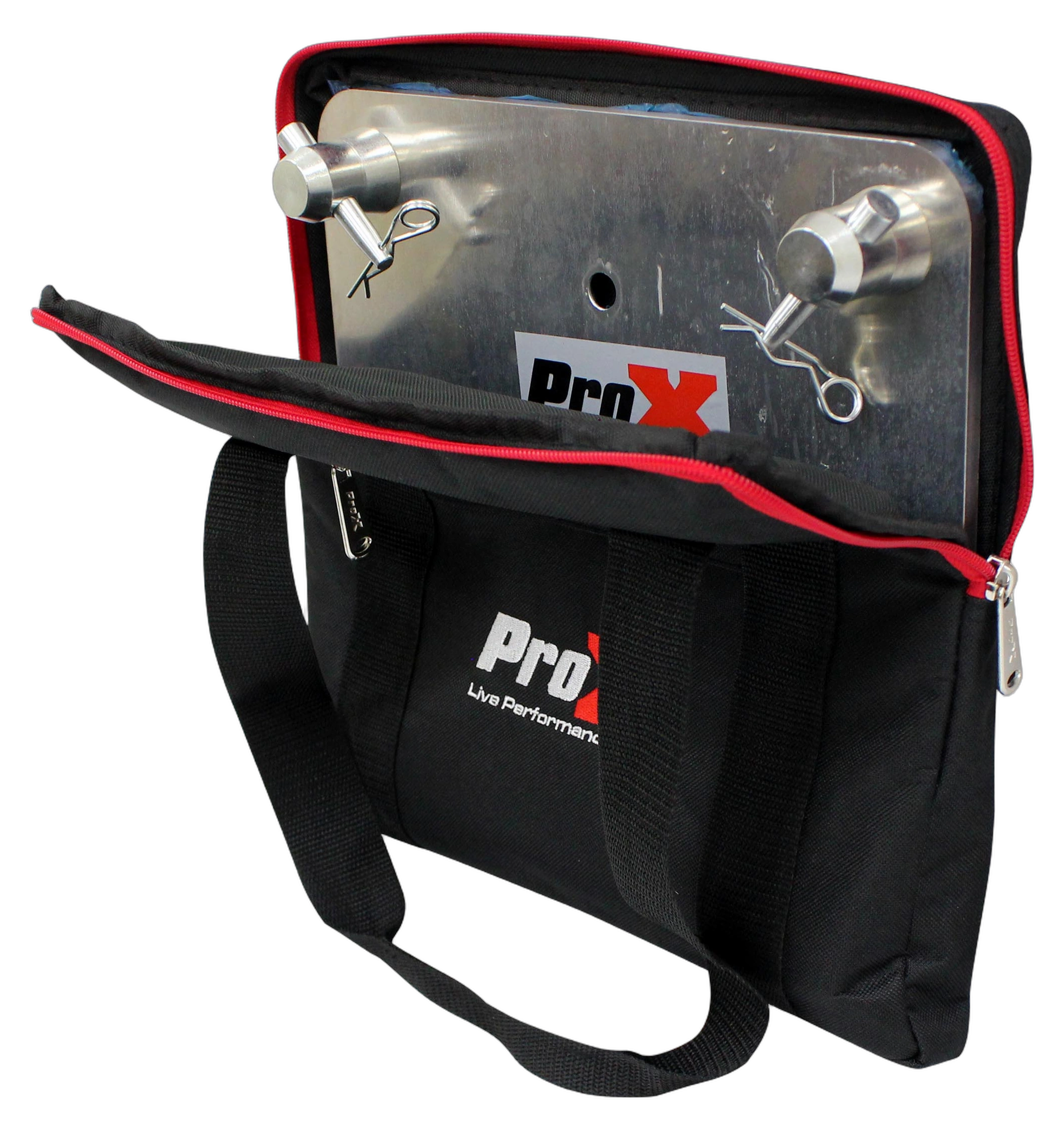 ProX Universal Gig Bag 12 Inch Top Base Plate ProX universal gig bag designed for 12 inch top base plates, front view