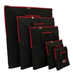 ProX universal gig bag for 12 inch top base plates shown from side angle with protective padding