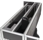 ProX XS-LCD5570WX2 flight case dimensional specifications diagram for 55 to 70 inch monitors