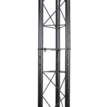 ProX universal lighting truss system with triangle segment sections displayed from side angle