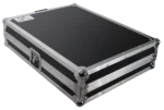 ProX universal flight case for digital audio mixer console showing interior dimensions and foam layout specifications