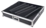ProX universal mixer road case showing custom diced foam padding interior compartment detail