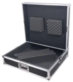 ProX universal mixer road case showing custom diced foam interior compartment for mixer protection
