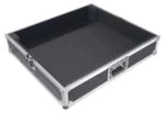 ProX universal mixer road case rear panel showing cable management and ventilation ports