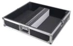 ProX universal mixer road case with diced foam interior, side profile view showing depth and construction