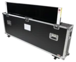 ProX universal monitor case for 55 to 70 inch flat panel TV with low profile wheels and drum shield protection