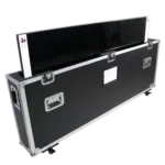 ProX universal monitor case with low profile wheels and protective padding for 55-70 inch displays