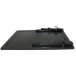 ProX universal side shelf mounted with laptop and MIDI controller in professional studio setup
