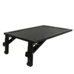 ProX universal side shelf mounted on equipment stand holding laptop and MIDI controller