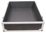 ProX universal single speaker flight case with JBL VRX918SP subwoofer loaded inside protective case