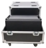 ProX universal ATA speaker flight case showing reinforced corner protection and hardware detail