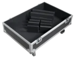 ProX universal ATA speaker flight case showing reinforced corner protection and hardware detail