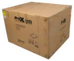 ProX universal dual speaker flight case dimensional diagram showing 26x20x15 inch specifications