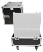 ProX universal ATA speaker flight case with heavy-duty construction, front view showing latches and handles