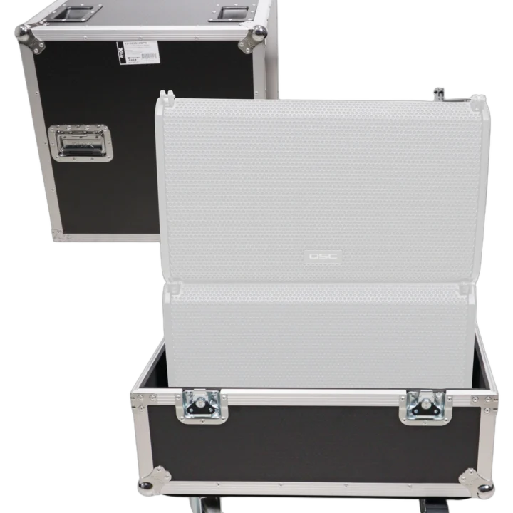 ProX universal ATA speaker flight case with heavy-duty construction, front view showing latches and handles