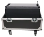 ProX universal ATA speaker flight case with reinforced corners and side handles for transport