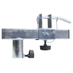 ProX universal T-adapter stage truss bracket dimensional diagram showing measurements and bolt specifications