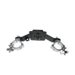 ProX universal TV bracket clamp mounted on F34 truss with television display in professional venue setup