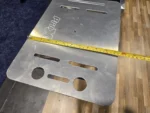 ProX VERRAZANO V-shape aluminum truss DJ table dimensional diagram with measurements and specifications