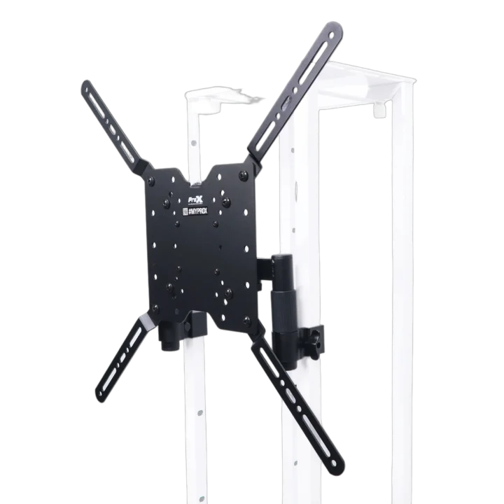 ProX VESA TV mounting bracket for Flex Totem stand kit, front-facing view showing adjustment mechanism