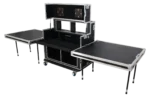 ProX Video Controller Regie 2x24 inch monitors dual rack 9U 6U dimensional diagram specifications