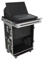 ProX Santosom flight case for Waves eMotion LV1 live mixer, close-up of protective padding and hardware