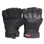 ProX X-GRIPZ fingerless gloves showing hard rubber knuckle protection detail and grip texture