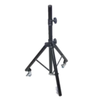 ProX X-TR1912 laptop tray mounted on X-SW15 tripod stand with wheels, detail view
