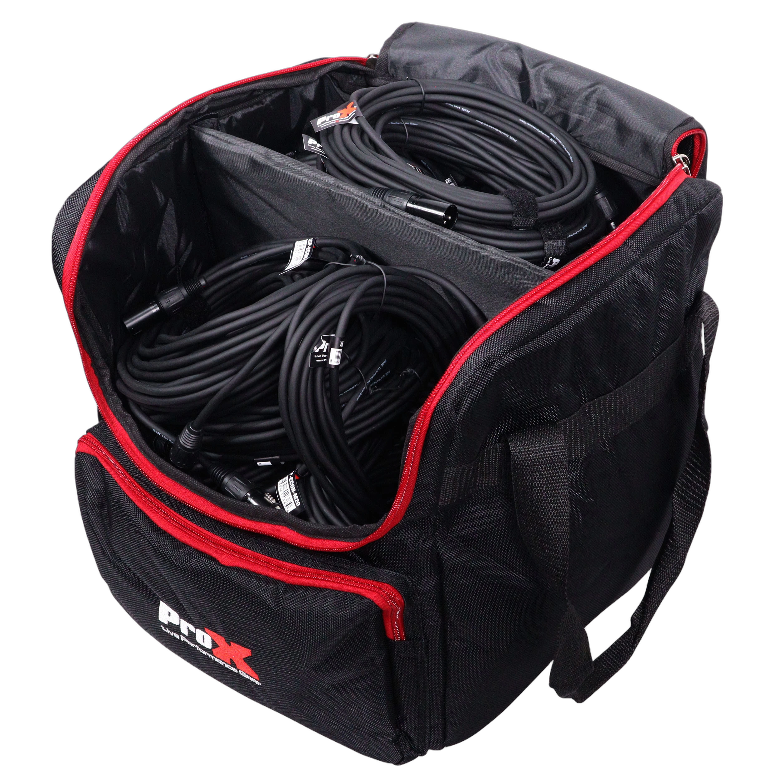 ProX XB-160MK2 Padded Accessory Bag Front View ProX XB-160MK2 padded accessory bag with carrying handles and protective padding