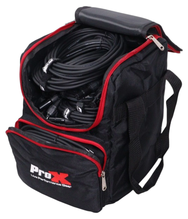 ProX XB-230MK2 Padded Accessory Bag Front View ProX XB-230MK2 padded accessory bag with carrying handles and protective padding