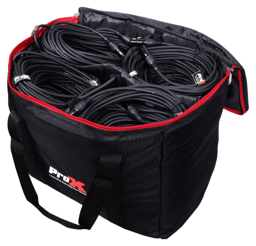 ProX Padded Accessory Bag XB-250 MK2 Front View ProX padded accessory bag with carrying handles and protective padding, front view