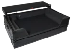 ProX ATA flight case for Pioneer XDJ-AZ DJ controller showing 1U rack space and LED lighting detail
