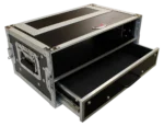 ProX XS ATA flight case 12 inch deep 2U rack with pull-out drawer storage