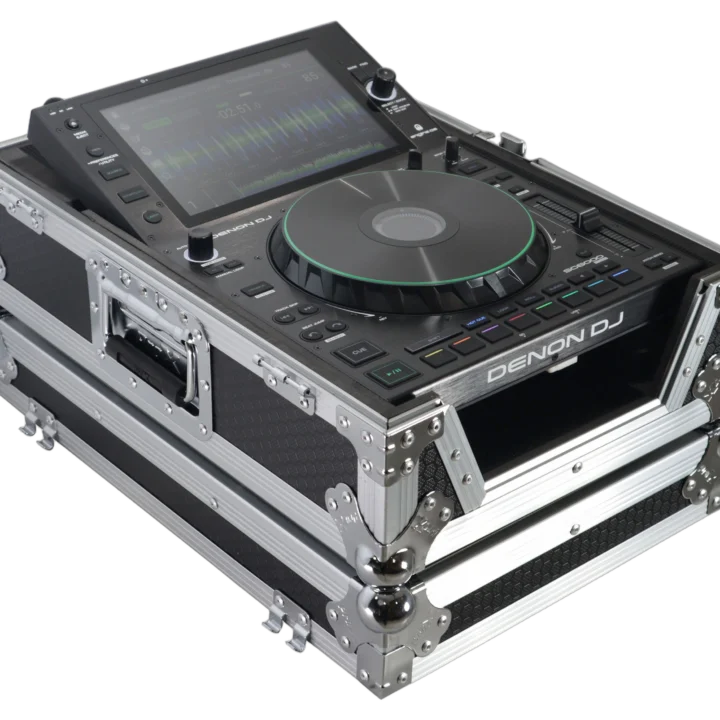 ProX XS flight case for Pioneer CDJ-3000 and Denon SC6000 PRIME CD media players, front view