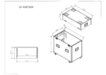 ProX XS flight case 30 inch aluminum truss base plate dimensional diagram specifications
