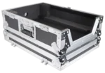 ProX XS-M12 flight case for large format DJ mixers shown from side profile angle