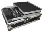 ProX XS-M12LT mixer flight case heavy-duty latch and hardware close-up detail