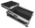 ProX XS-M12LT large format DJ mixer ATA flight case with laptop shelf detail