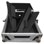 ProX XS-M12LT large format DJ mixer flight case with laptop shelf dimensional specifications and measurements