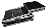 ProX XS-M12LT large format DJ mixer flight case rear panel showing cable management and ventilation ports
