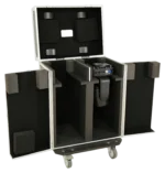 ProX XS moving head road case rear panel with ventilation and cable management ports