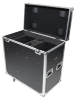 ProX XS moving head transport case for two units with casters and protective foam interior