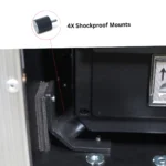 ProX XS-SLAM 16U vertical rack case rear panel with cable management and mounting hardware