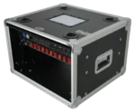 ProX XS-SLAM 6U vertical shockmount rack case with dual sliding slam doors in professional studio application