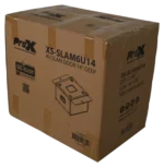 ProX XS-SLAM 6U vertical shockmount rack case 14 inch depth dimensional specifications diagram