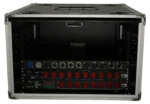 ProX XS-SLAM 6U vertical shockmount rack case with dual top sliding slam doors detail view