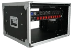 ProX XS-SLAM 6U vertical shockmount rack case with dual top sliding slam doors and 14 inch depth