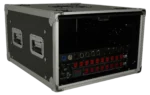 ProX XS-SLAM 6U rack case showing dual top sliding slam doors and 20-inch depth design