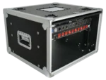 ProX XS-SLAM6U14 6U vertical shockmount rack case dual top sliding slam doors detail view